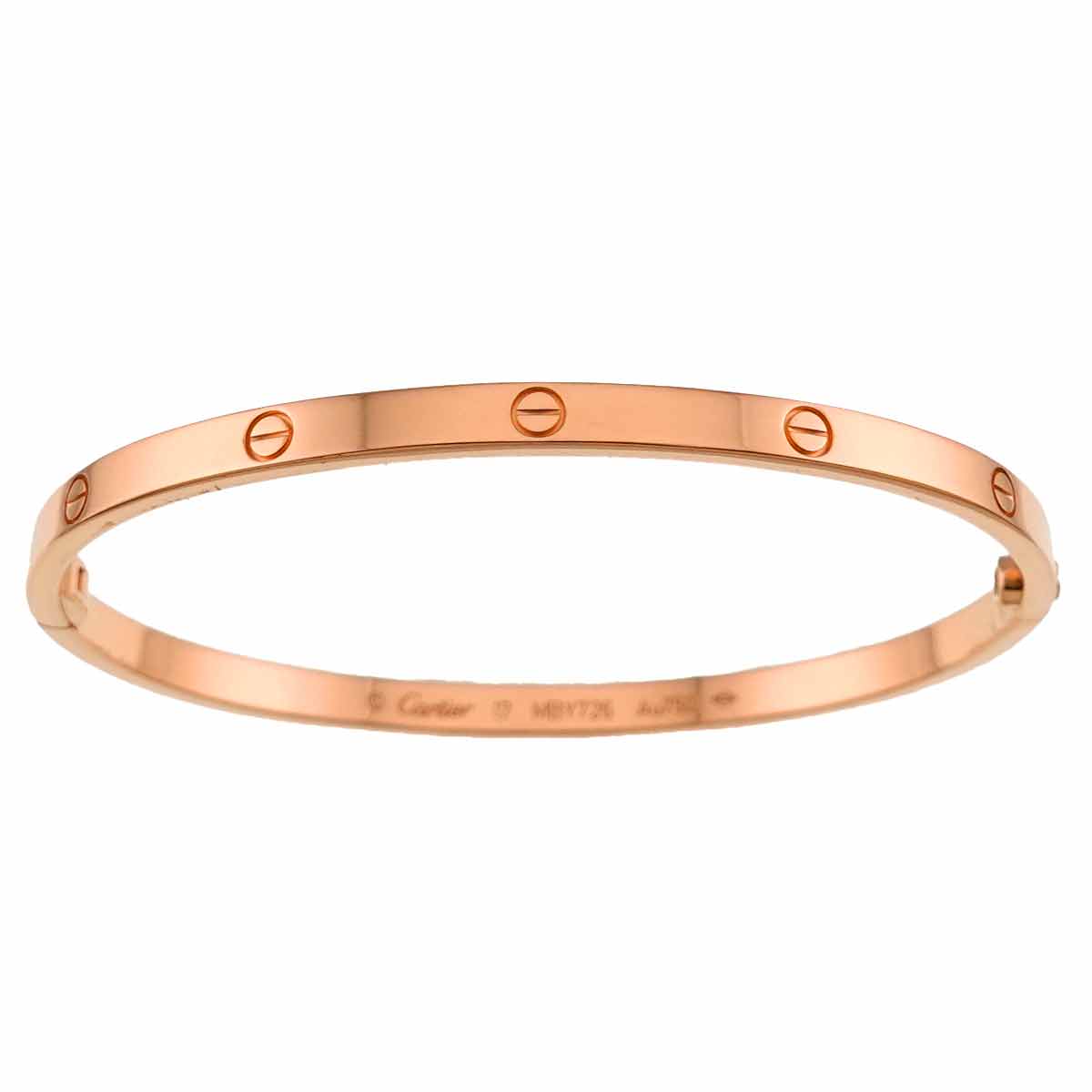 Love Bracelet SM Bangle 18K Pink Gold 750 Size17