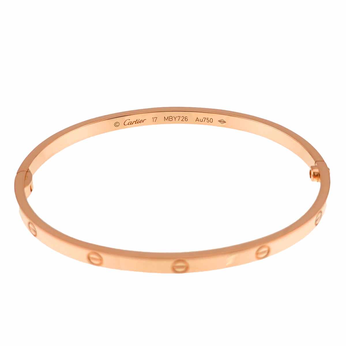 Love Bracelet SM Bangle 18K Pink Gold 750 Size17
