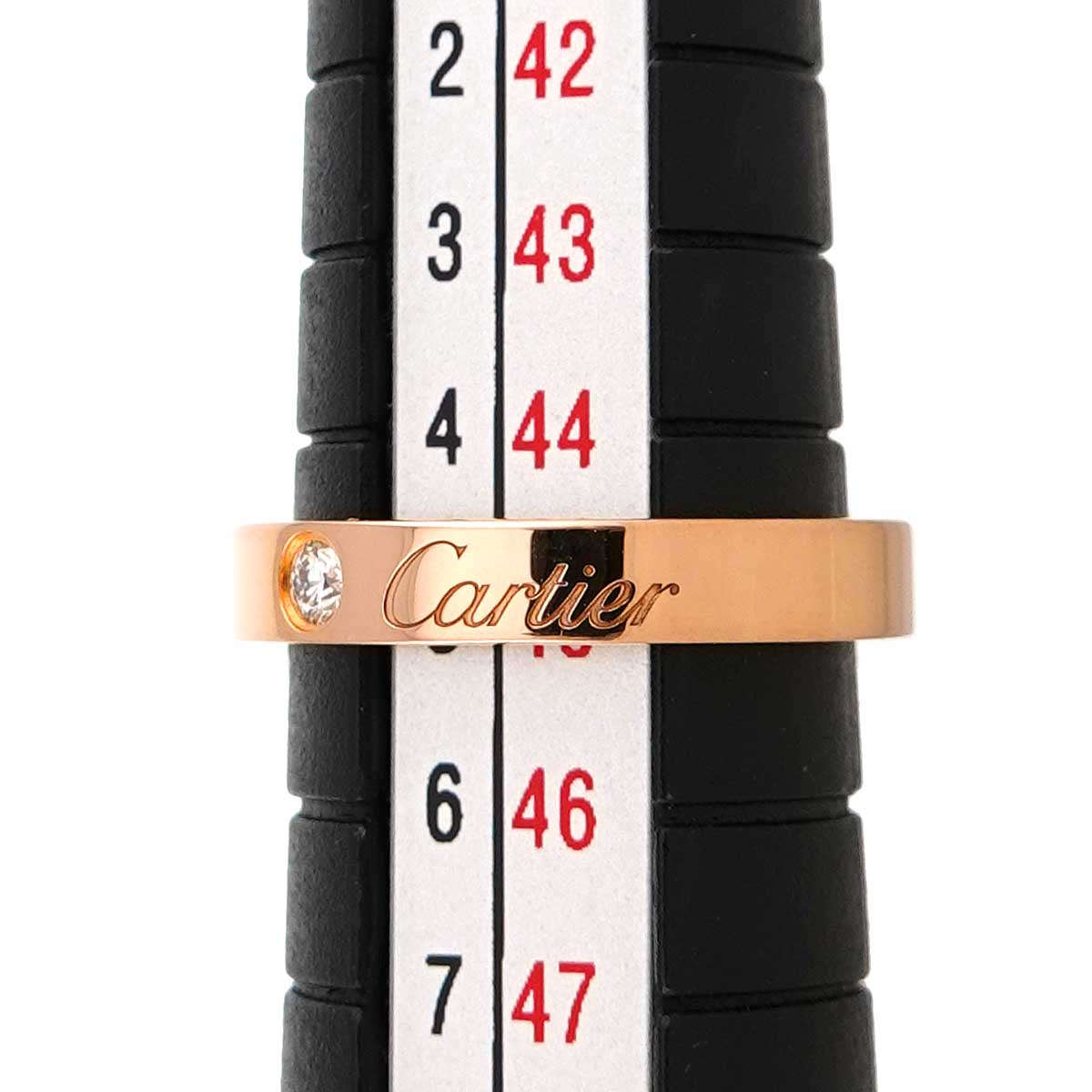 C de Diamond Ring 18K Pink Gold 750 Size45 3.25(US)