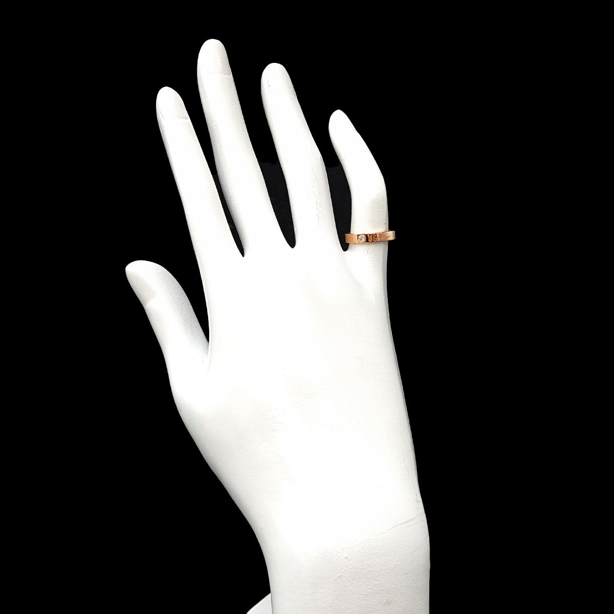 C de Diamond Ring 18K Pink Gold 750 Size45 3.25(US)