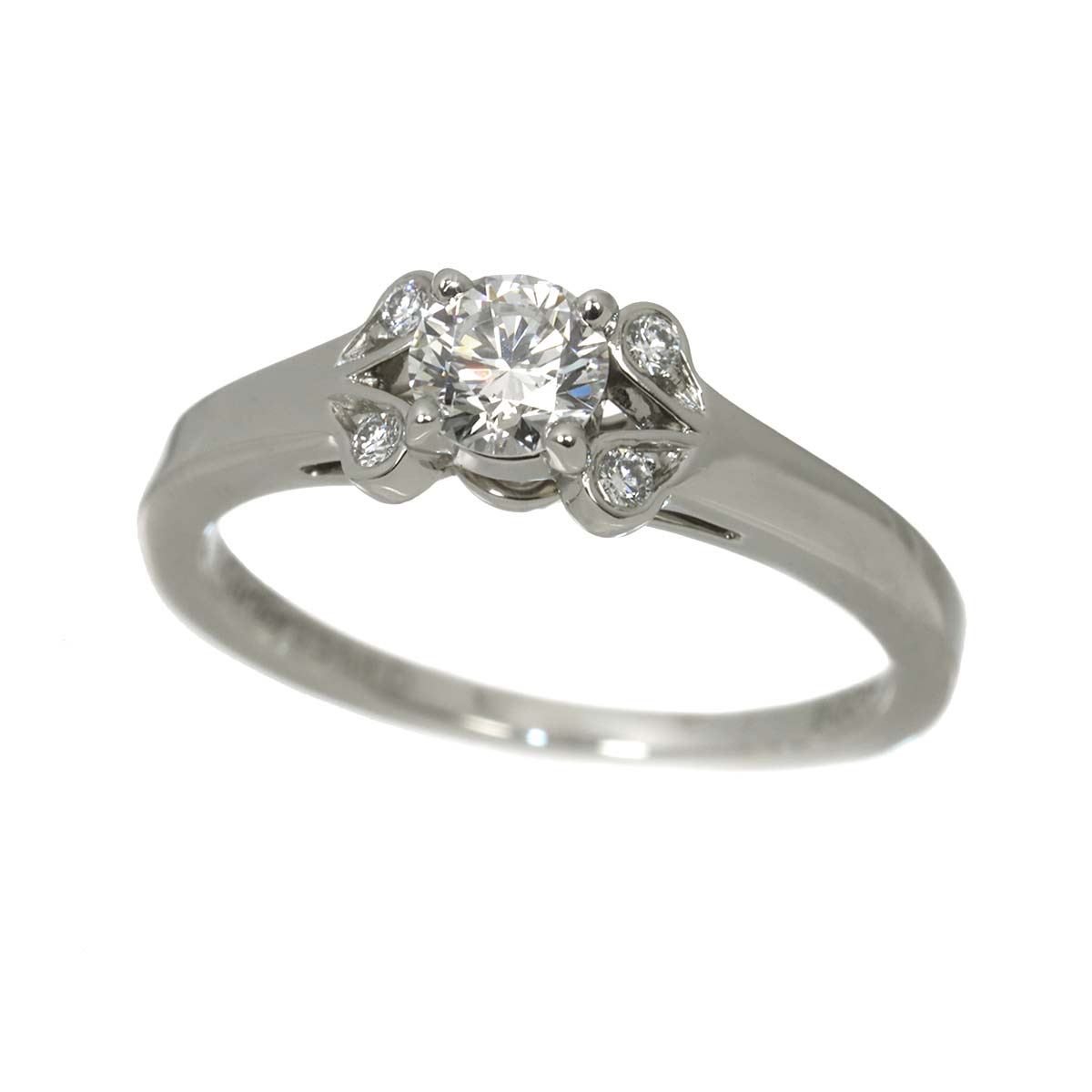 Ballerine Diamond 0.31ct E/VS1/VG Ring Pt Size50 4.75-5(US)