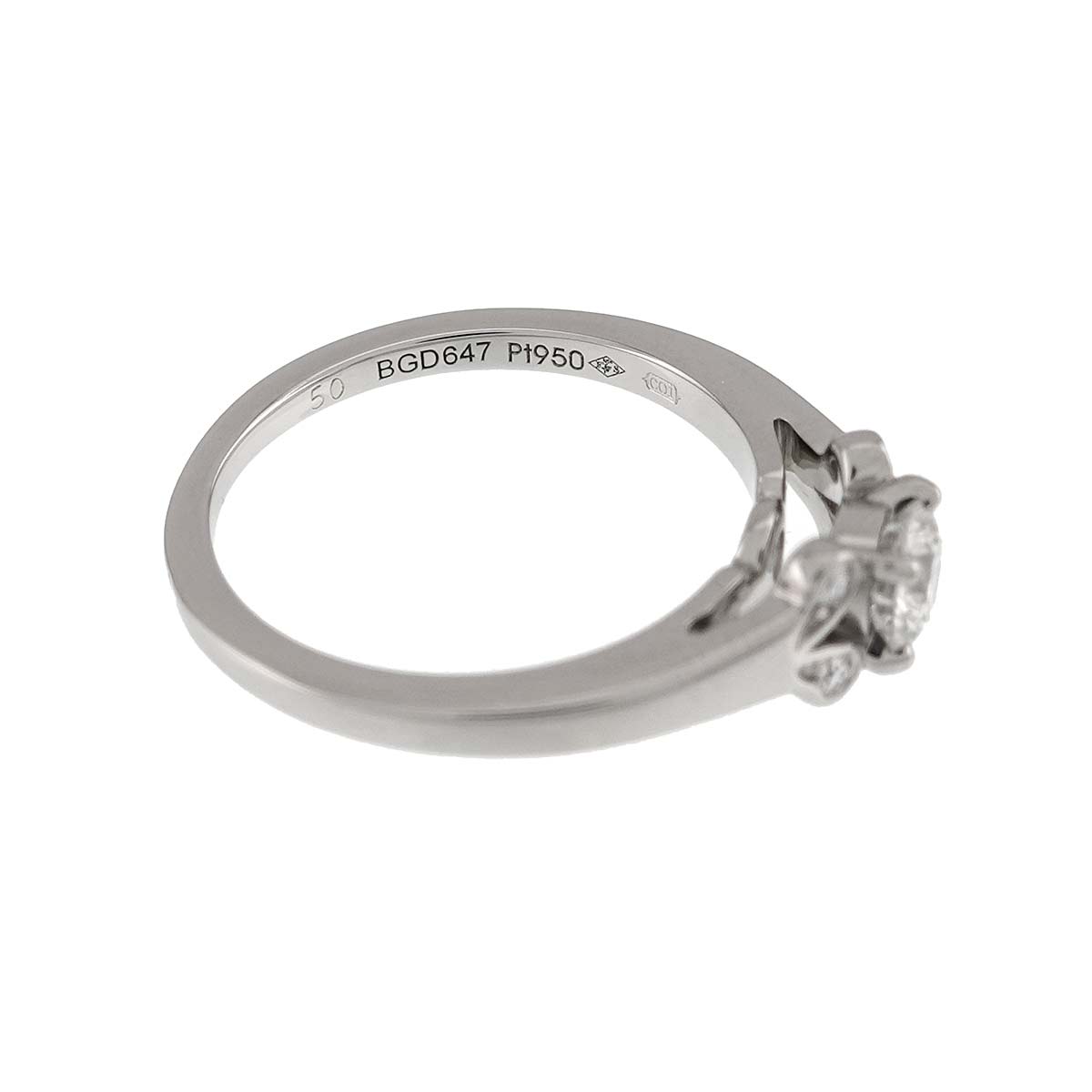 Ballerine Diamond 0.31ct E/VS1/VG Ring Pt Size50 4.75-5(US)