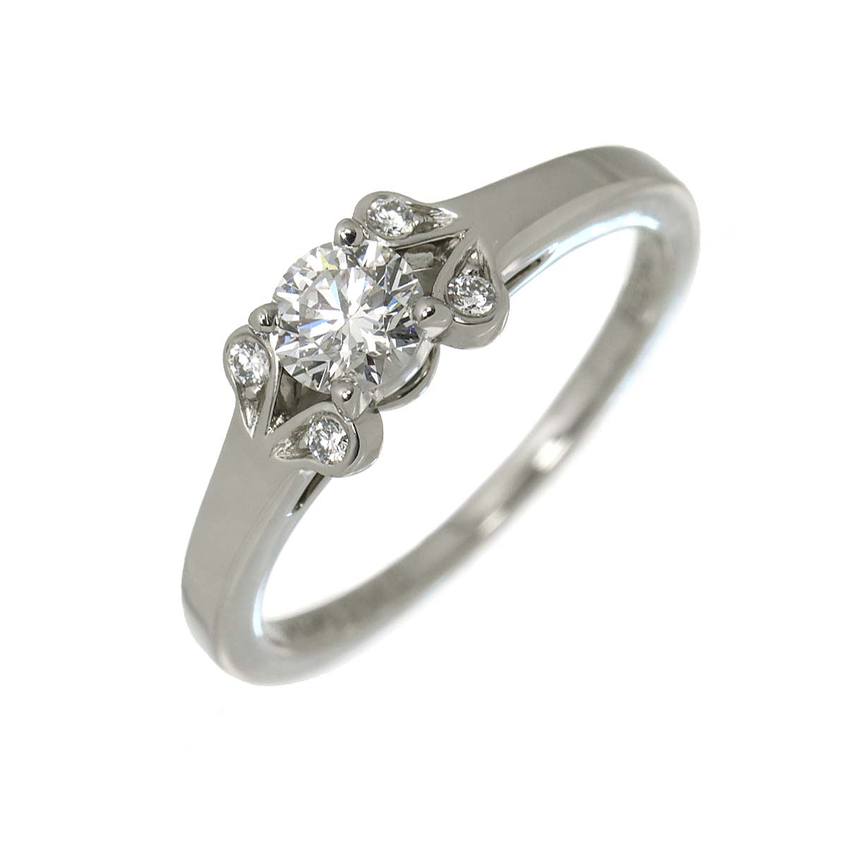 Ballerine Diamond 0.31ct E/VS1/VG Ring Pt Size50 4.75-5(US)