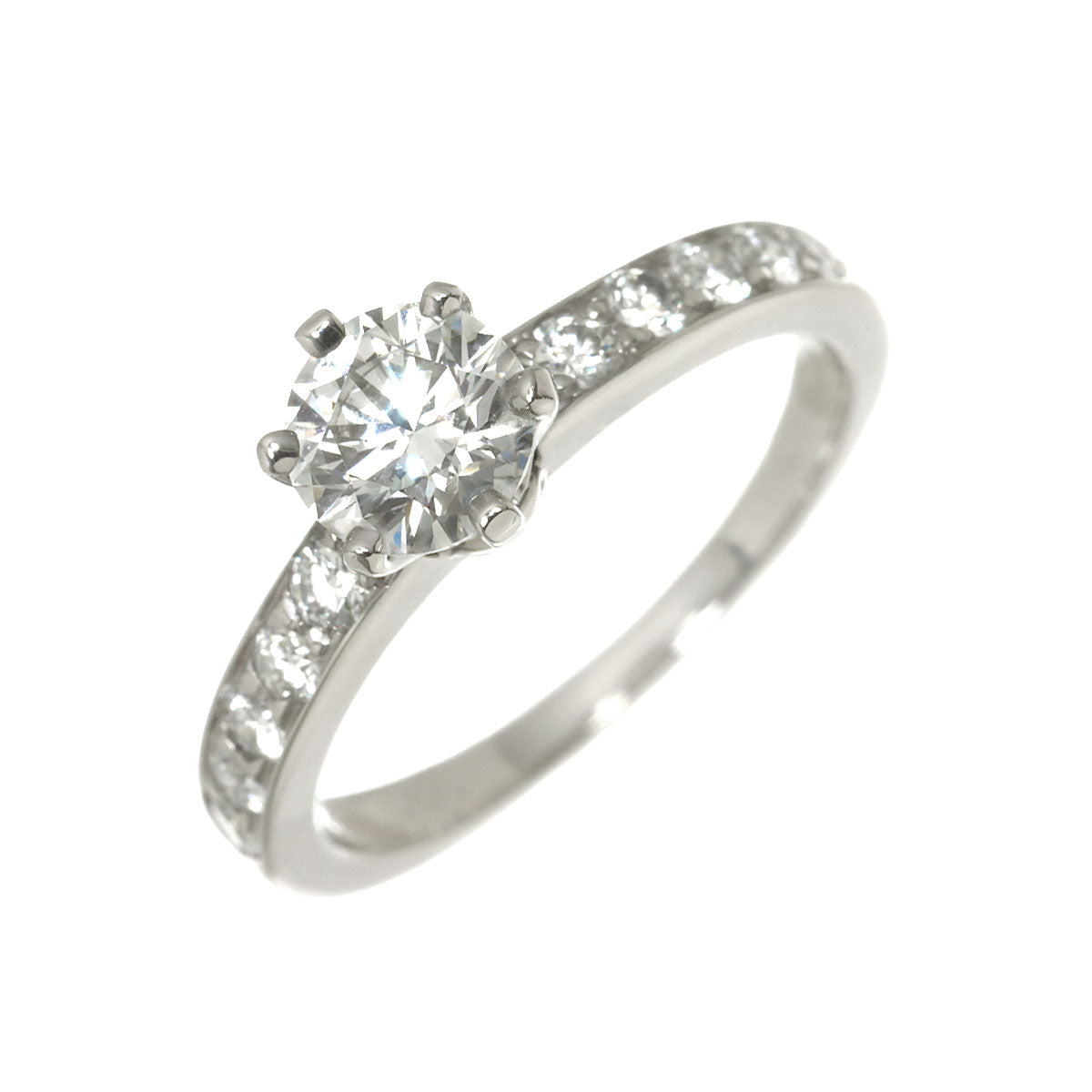 Diamond 0.70ct H/IF/EX Ring Pt 4.75-5(US)