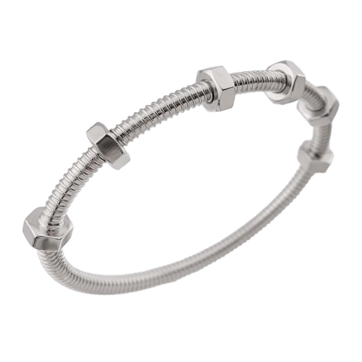 ECROU DE Bracelet 18K White Gold 750 Size15