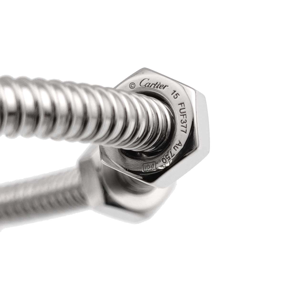 ECROU DE Bracelet 18K White Gold 750 Size15