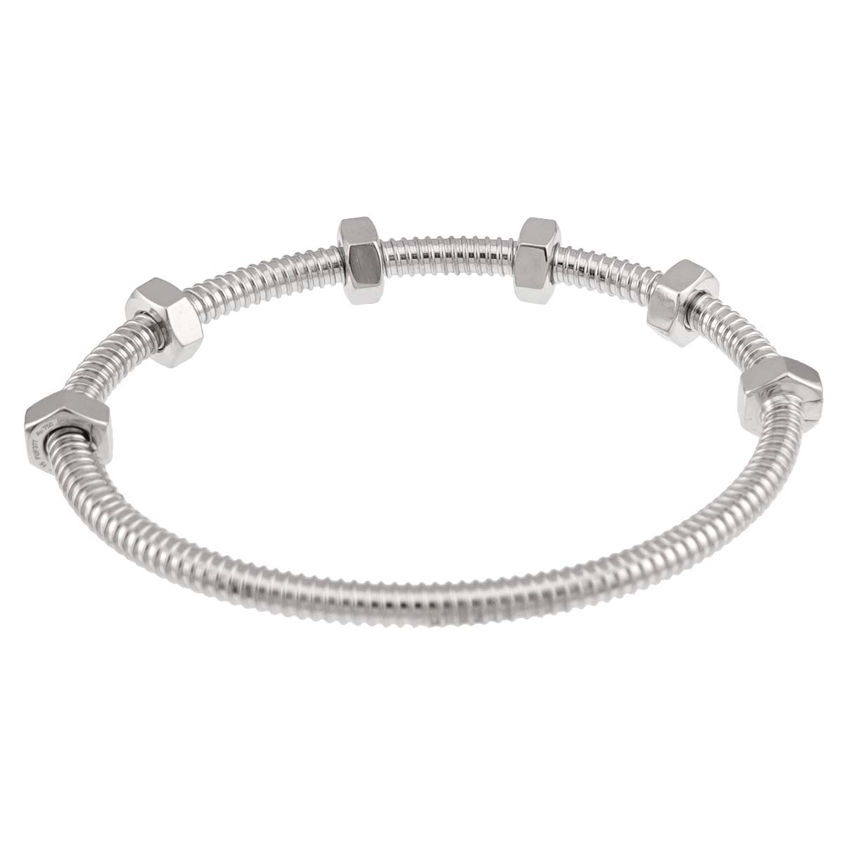 ECROU DE Bracelet 18K White Gold 750 Size15