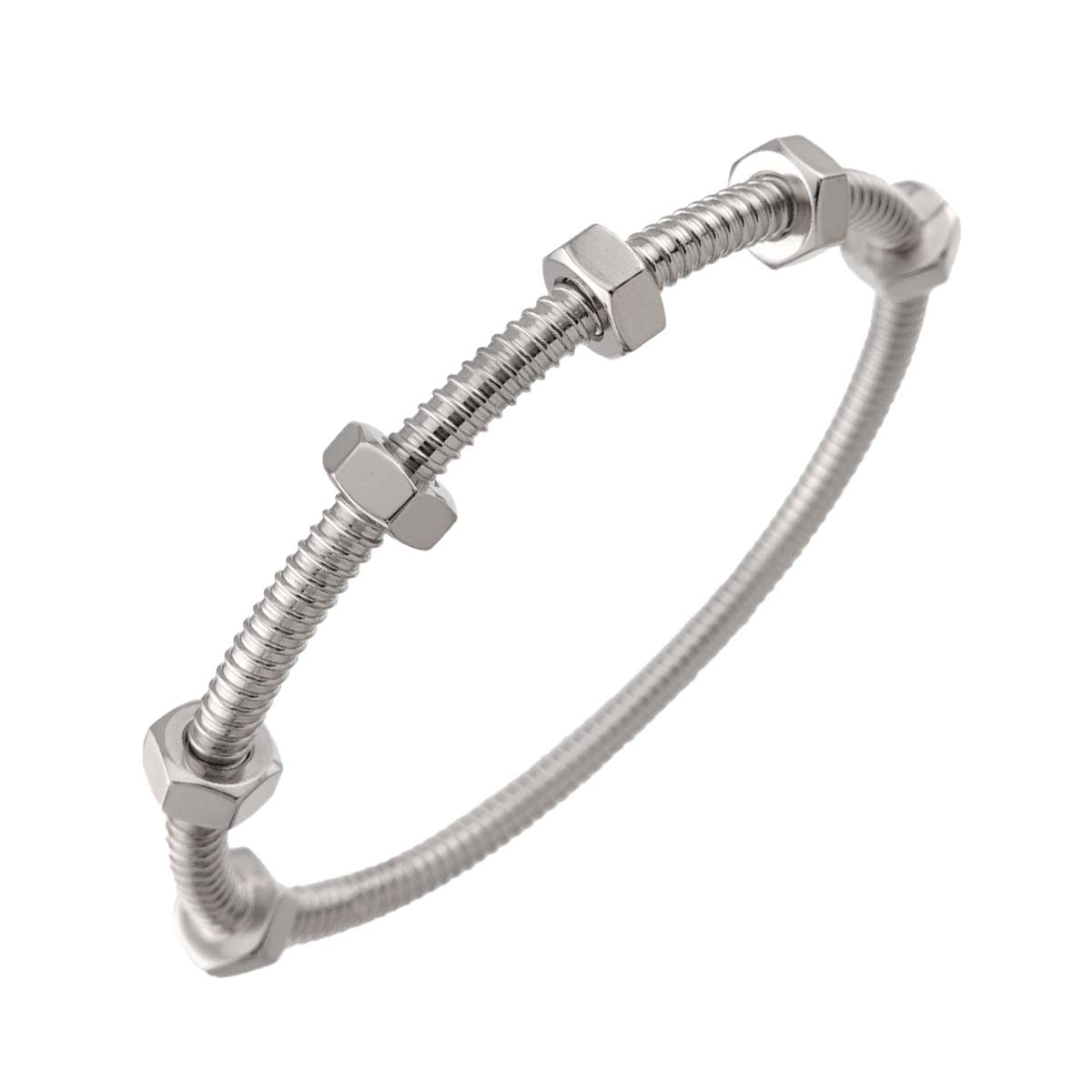 ECROU DE Bracelet 18K White Gold 750 Size15