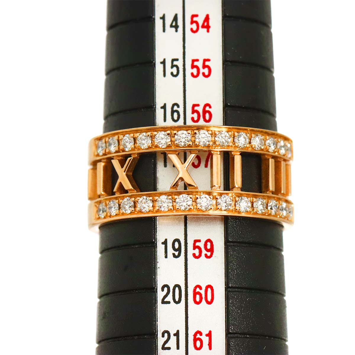 Atlas Open Ring Diamond 18K PG Pink Gold 750 Size8-8.25(US)