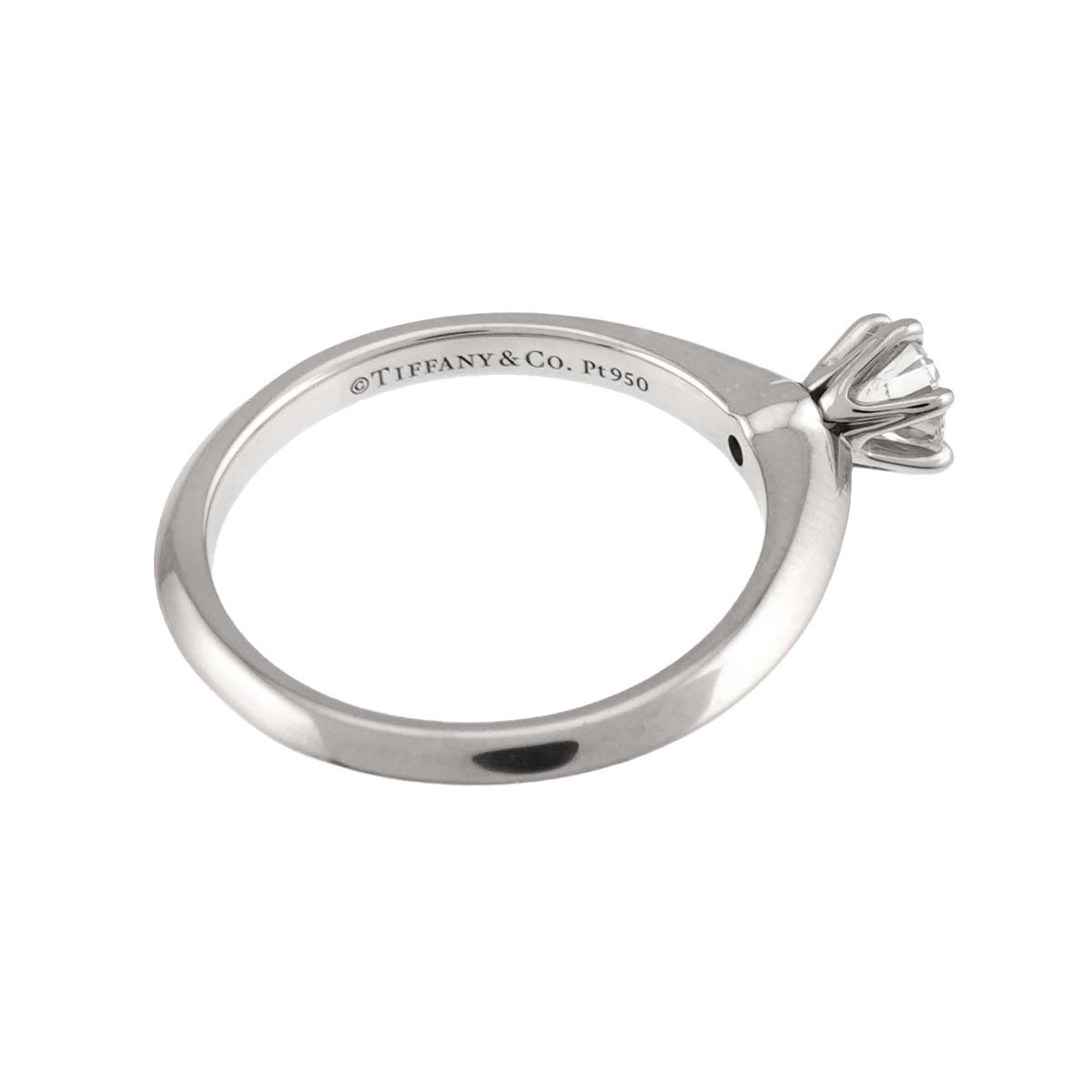 Diamond 0.33ct H/VVS2/3EX Ring Platinum Size5-5.25(US)