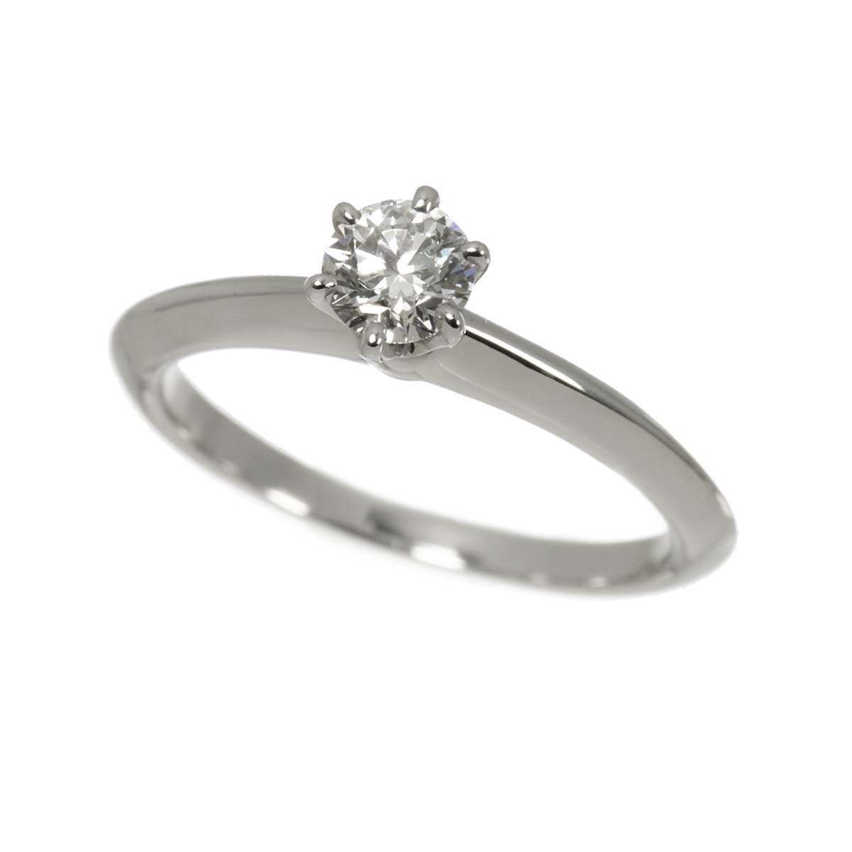 Diamond 0.33ct H/VVS2/3EX Ring Platinum Size5-5.25(US)