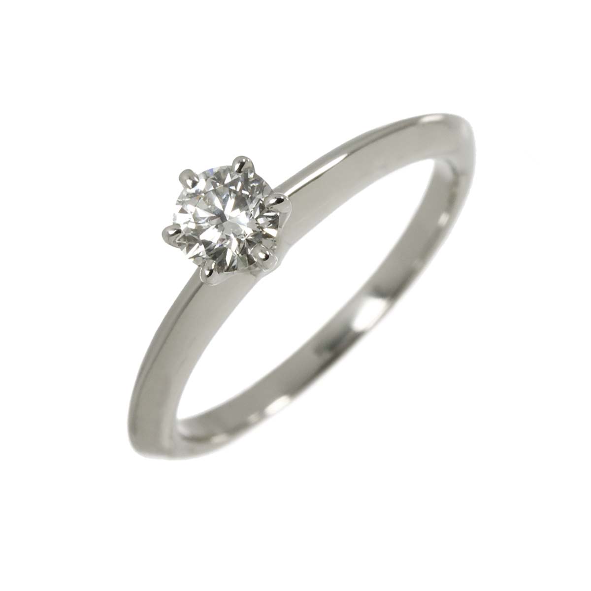Diamond 0.33ct H/VVS2/3EX Ring Platinum Size5-5.25(US)