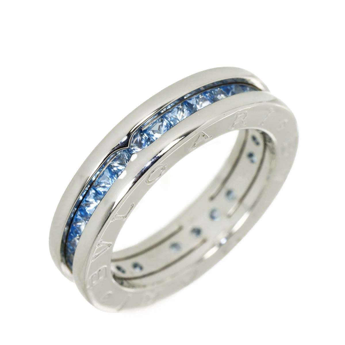 B-ZERO1 1 BAND Topaz Ring 18K White Gold 750 Size52 6(US)