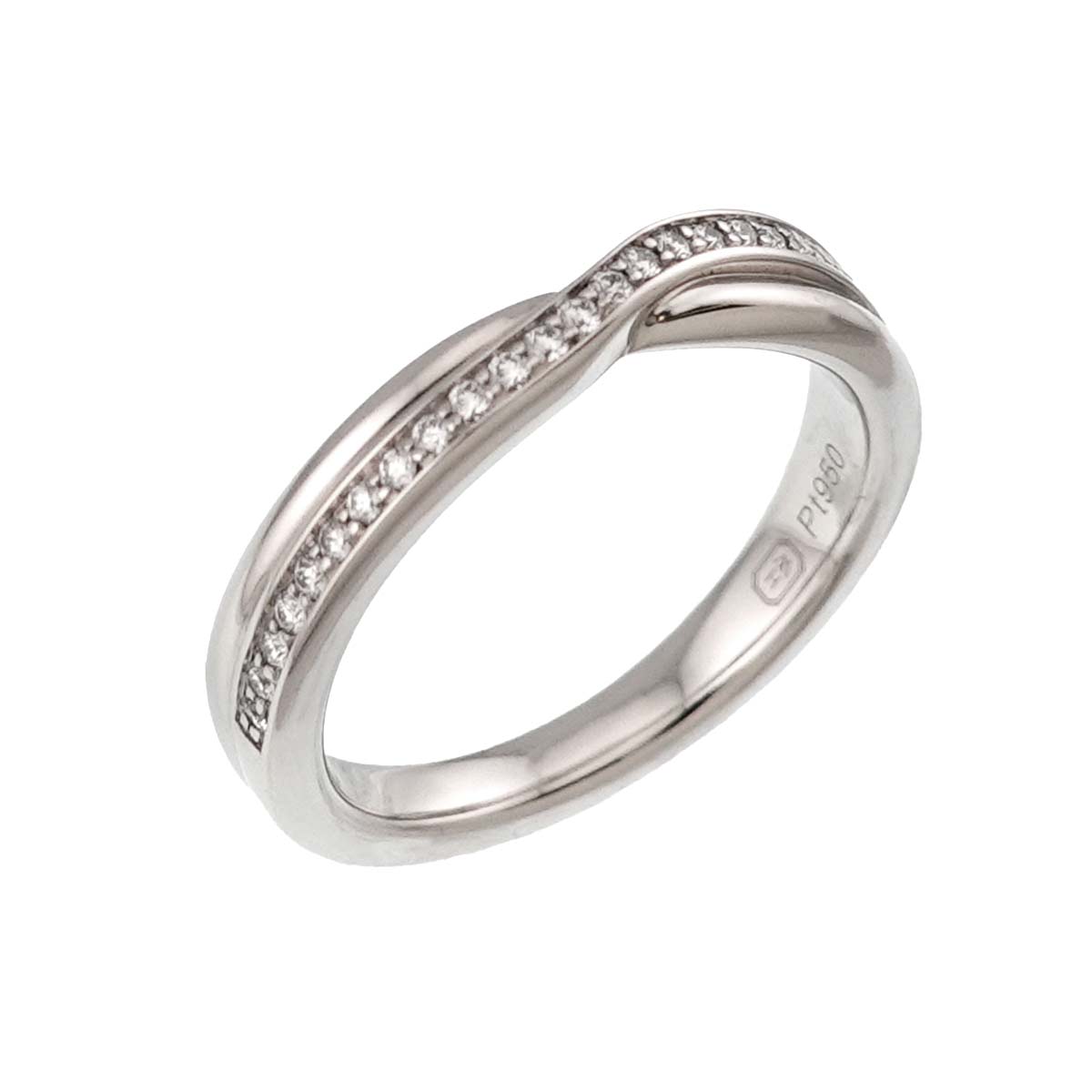 Diamond Ring Pt Platinum size4.5(US)