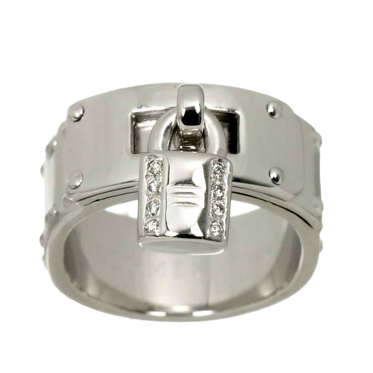 Kelly Diamond Ring 18K WG 750 Size50 4.5-4.75(US)