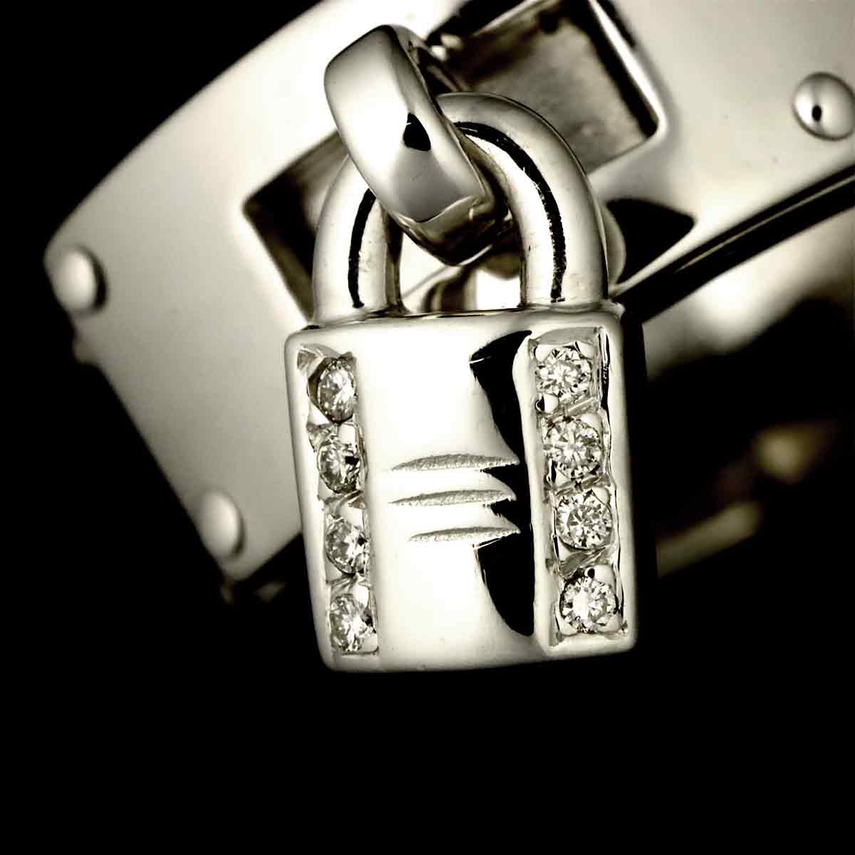 Kelly Diamond Ring 18K WG 750 Size50 4.5-4.75(US)