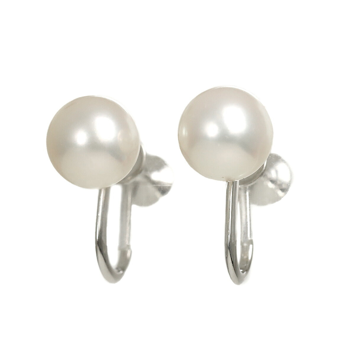 Akoya Pearl 7.0mm Earrings 18K WG 750