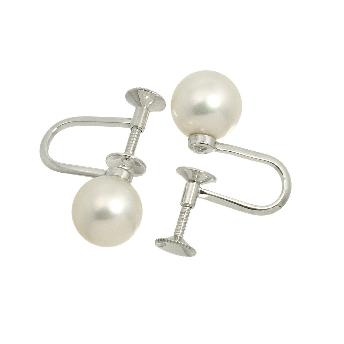 Akoya Pearl 7.0mm Earrings 18K WG 750