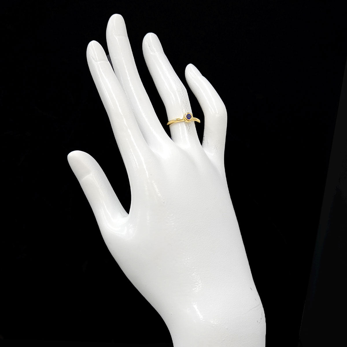 Sapphire Ring 18K Yellow Gold 750 Size4.5(US)
