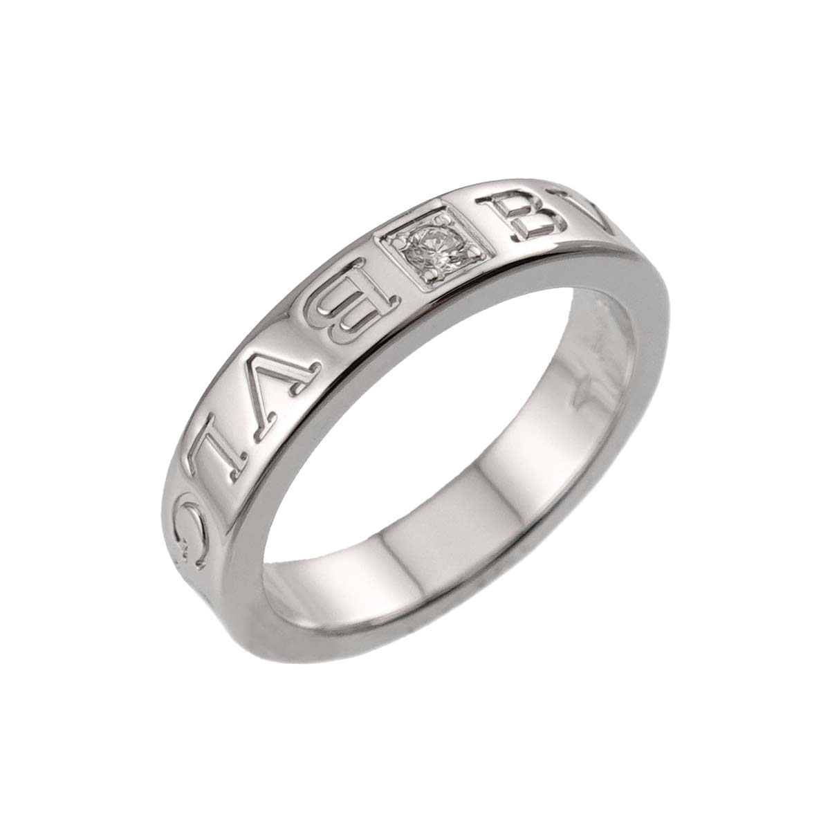 B-ZERO1 Diamond Ring 18K WG 750 size5.25-5.5(US)