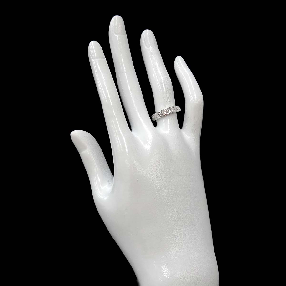 B-ZERO1 Diamond Ring 18K WG 750 size5.25-5.5(US)