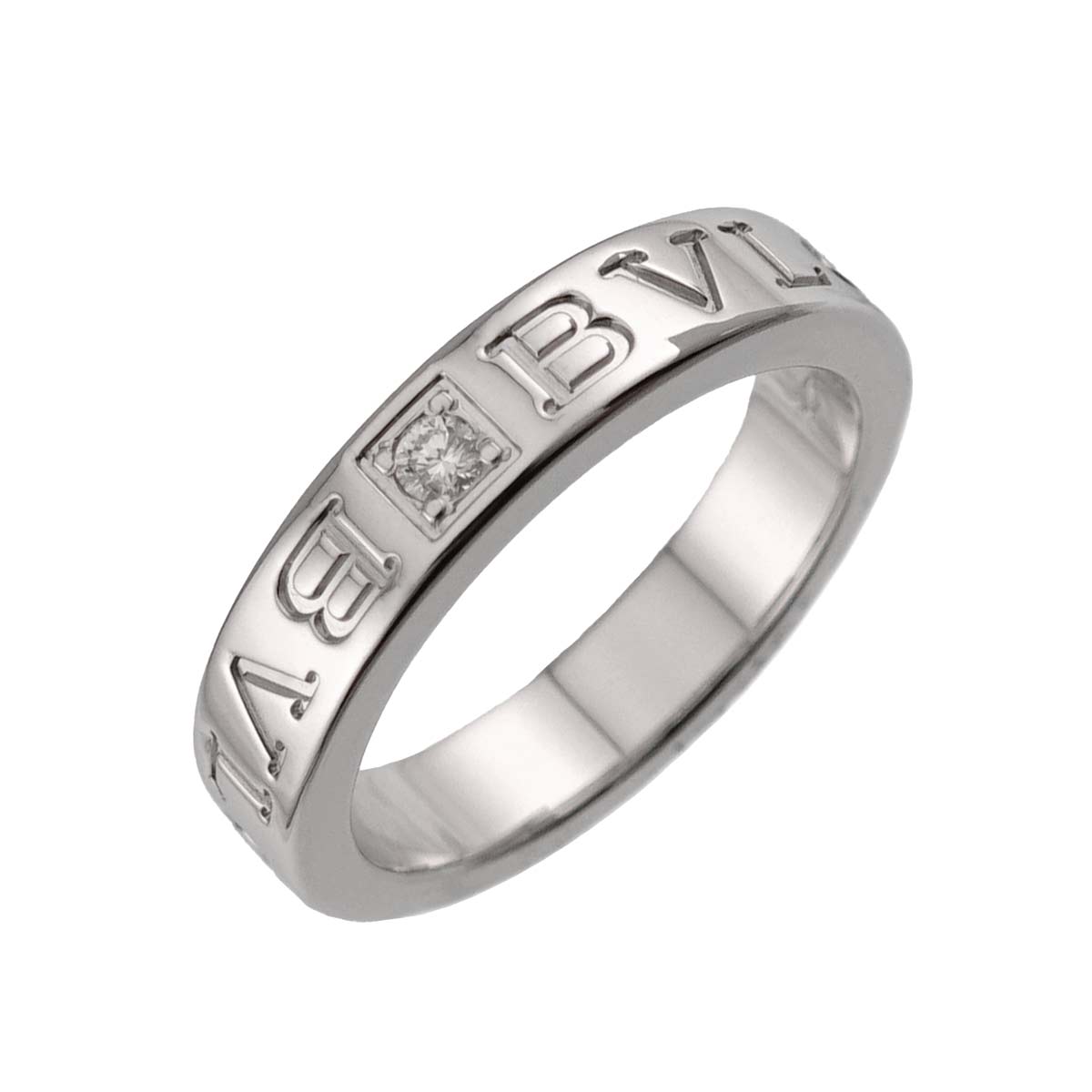 B-ZERO1 Diamond Ring 18K WG 750 size5.25-5.5(US)