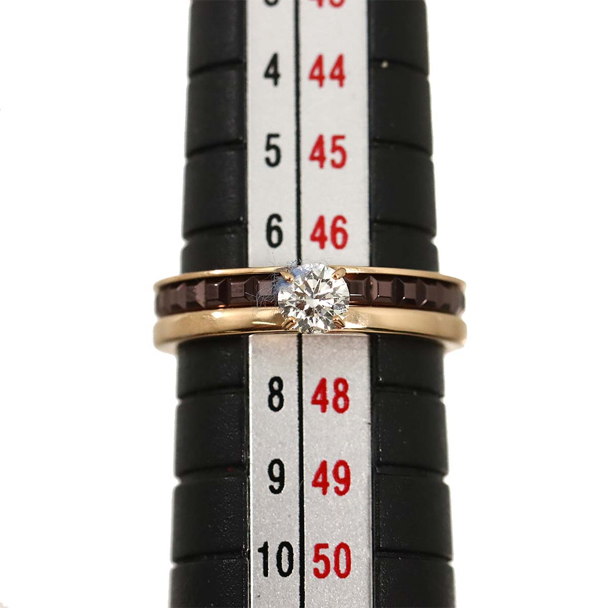 Quatre Diamond 0.23ct F/VS1/3EX Ring 18K PG PVC Size47 4(US)
