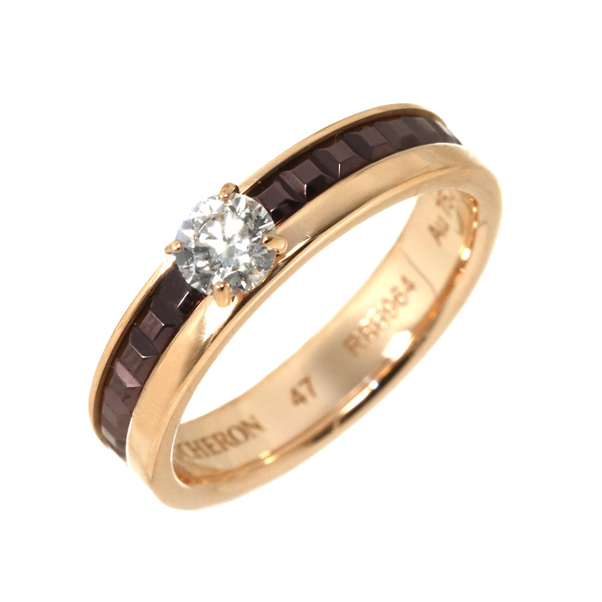 Quatre Diamond 0.23ct F/VS1/3EX Ring 18K PG PVC Size47 4(US)
