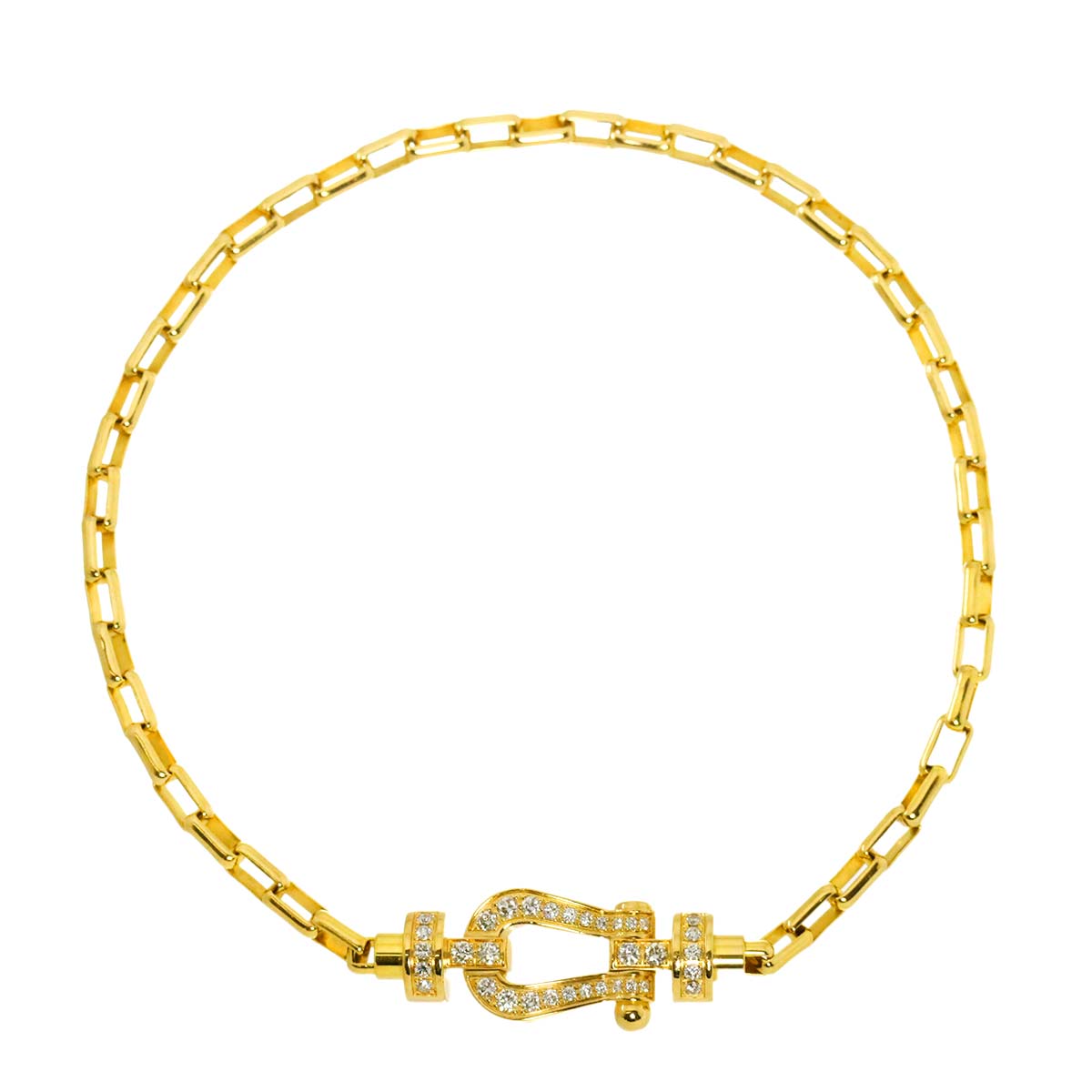 Force 10 MM Diamond Bracelet 18K Yellow Gold 750