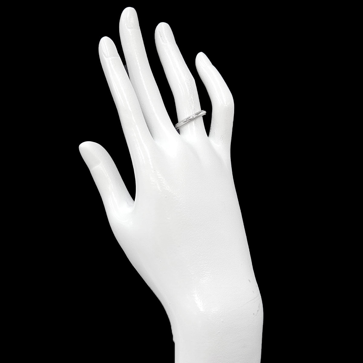 Milgrain Diamond Ring Platinum Size5.25(US)