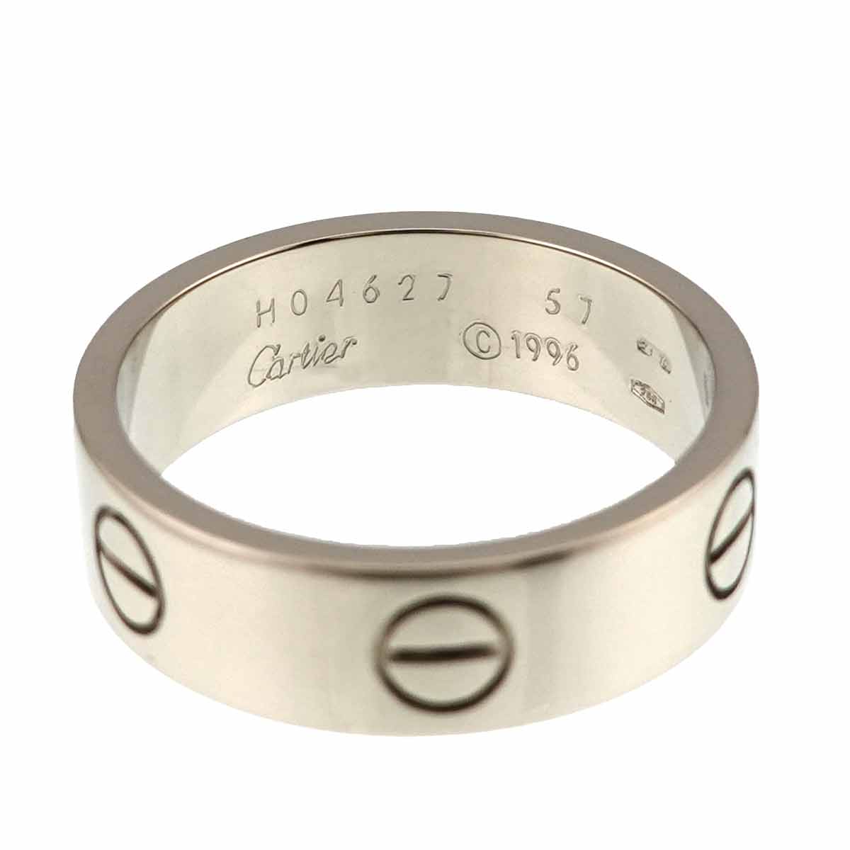 Love Ring 18K White Gold 750 size57 7.5(US)