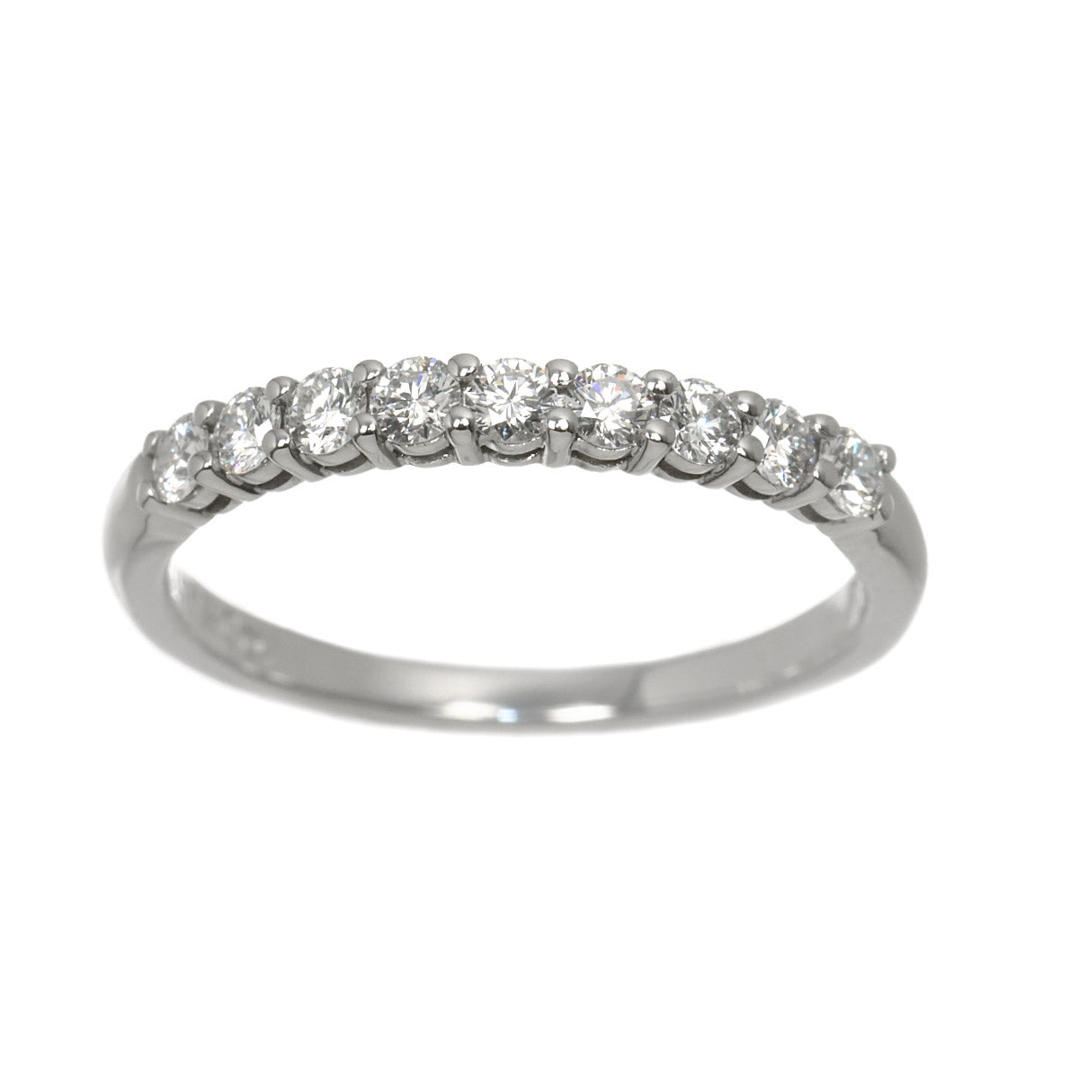 Half Diamond Ring Platinum size4.75-5(US)