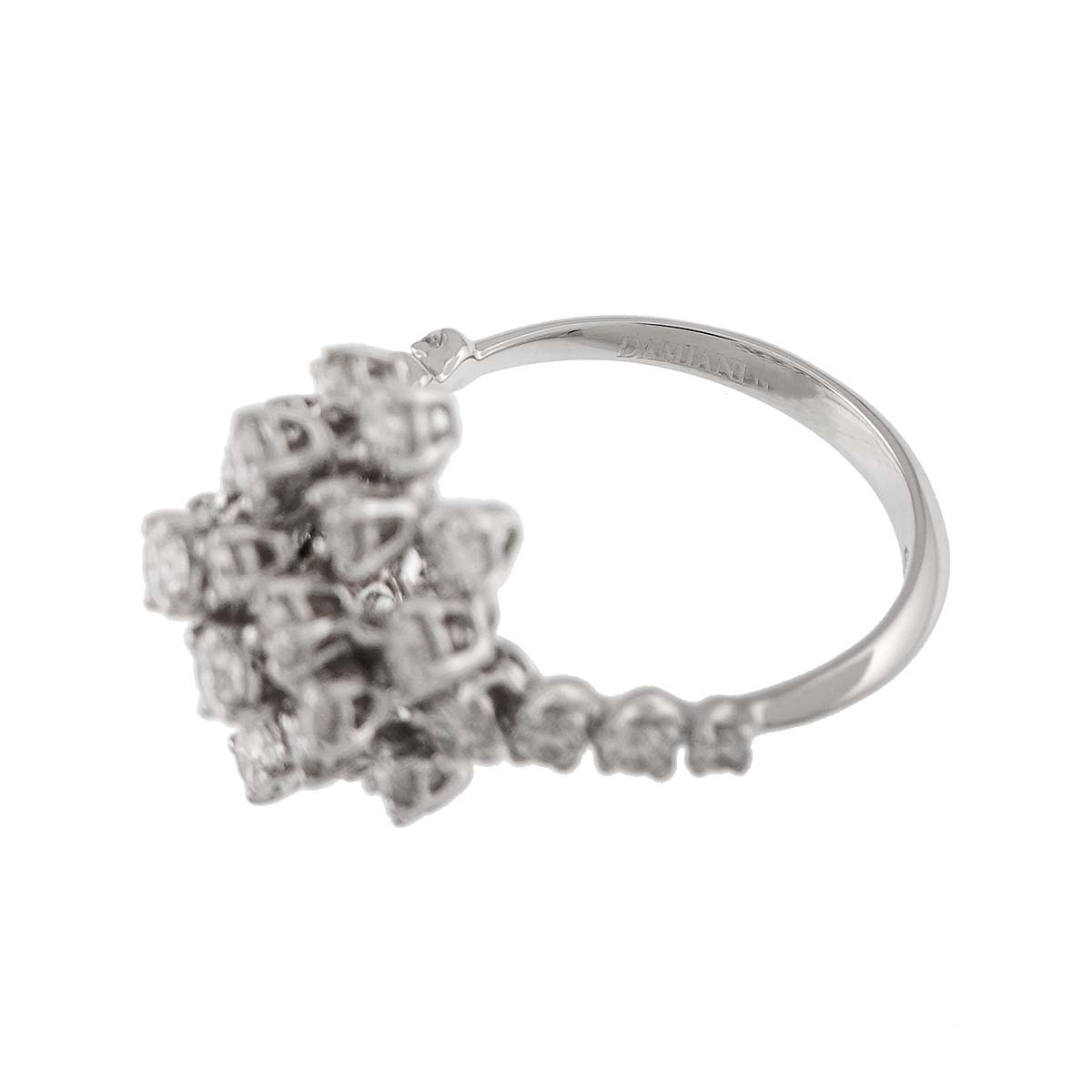 Mimosa Diamond Ring 18K White Gold 750 size6.25-6.5(US)