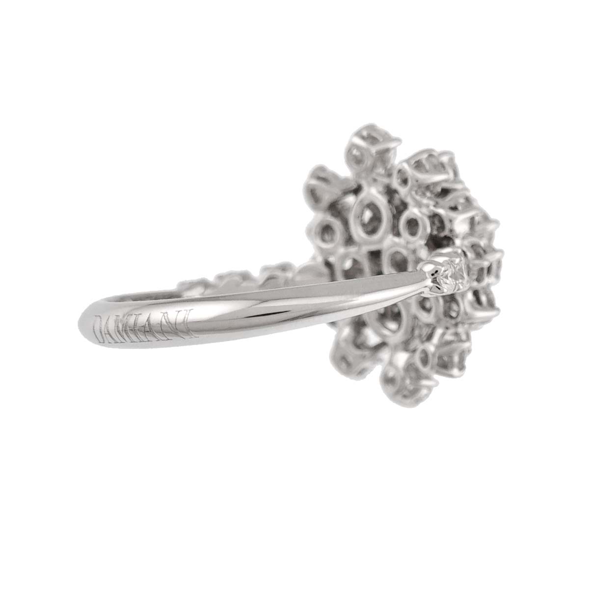 Mimosa Diamond Ring 18K White Gold 750 size6.25-6.5(US)