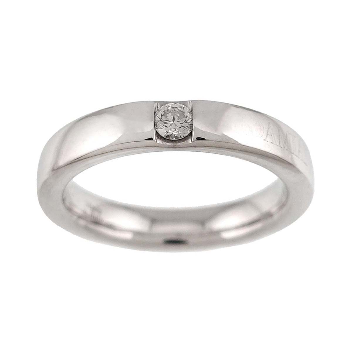 LE FEDI Diamond Ring 18K White Gold 750 size4(US)