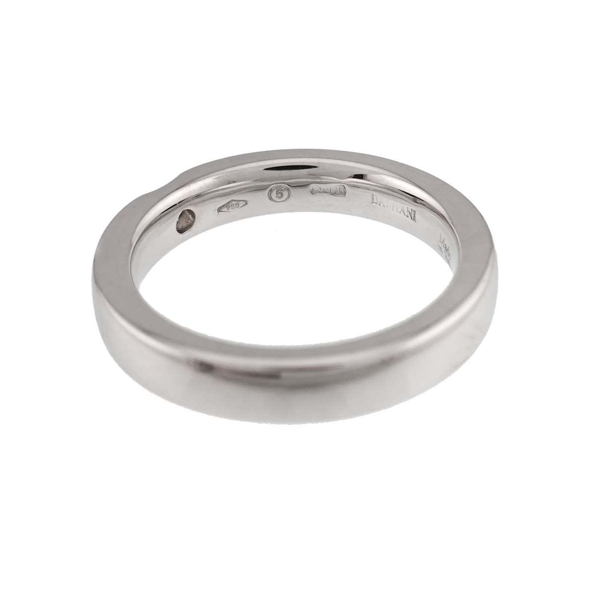 LE FEDI Diamond Ring 18K White Gold 750 size4(US)
