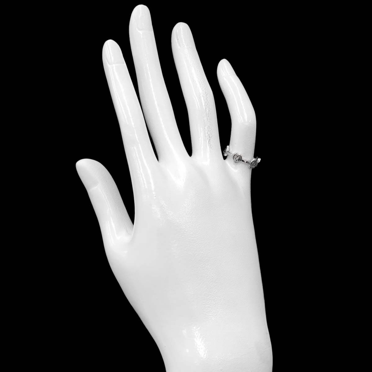 Icon Heart Ring 18K WG White Gold 750 Size7 4(US)