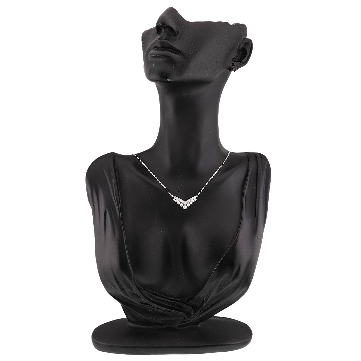 Josephine Akoya Pearl Diamond Necklace 18K WG White Gold 750
