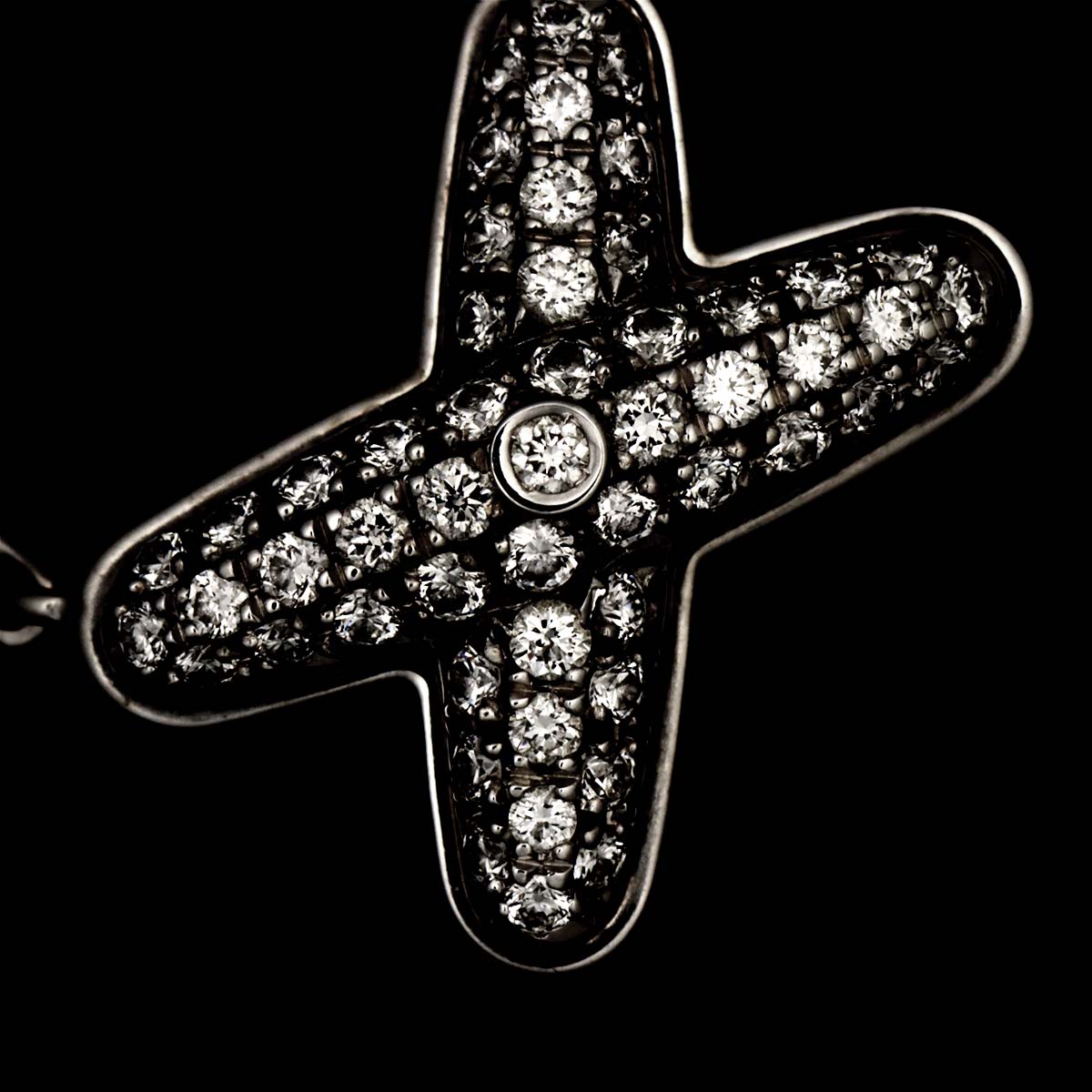 Liens Diamond Necklace 18K WG White Gold 750