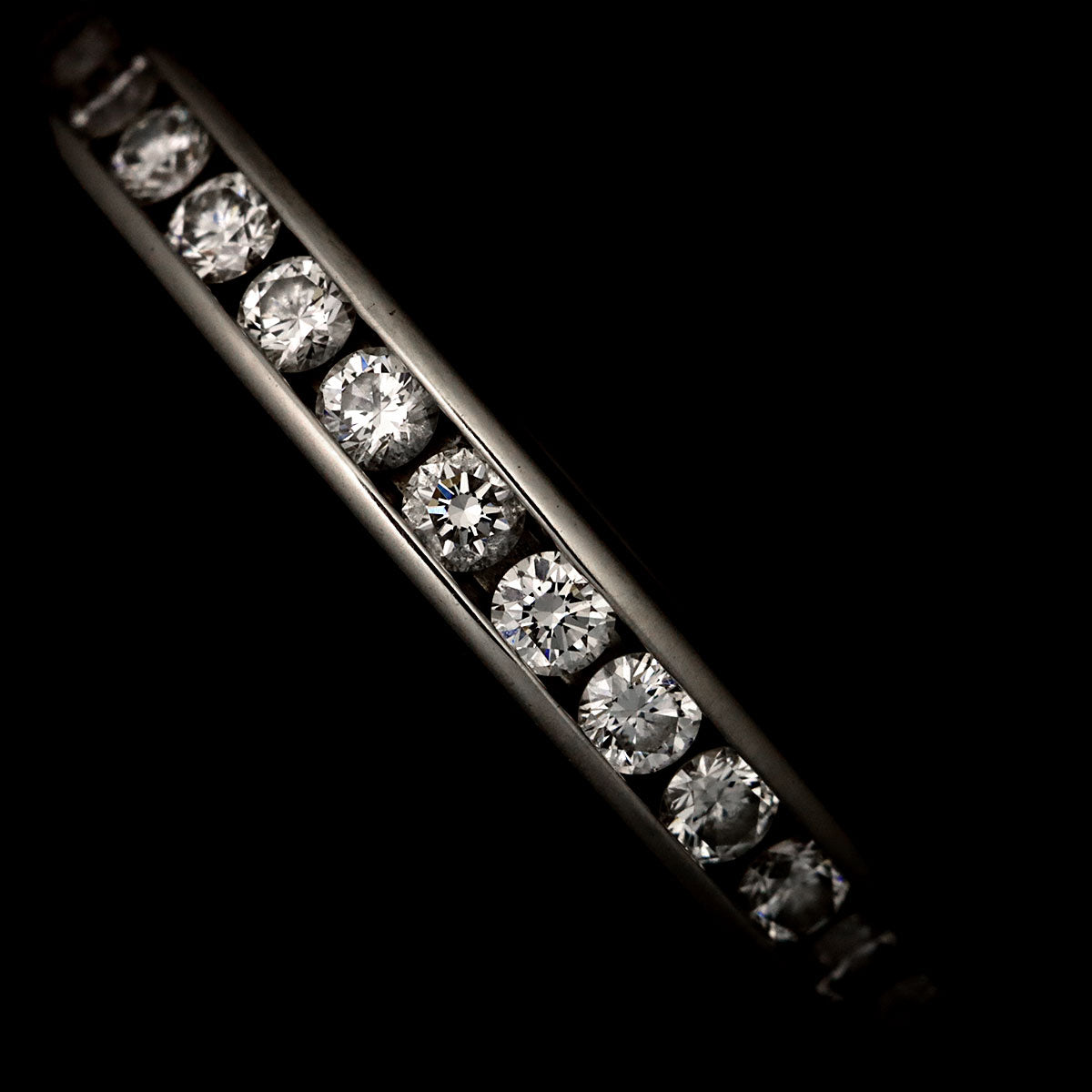 Full Diamond Ring Platinum Size4.5(US)