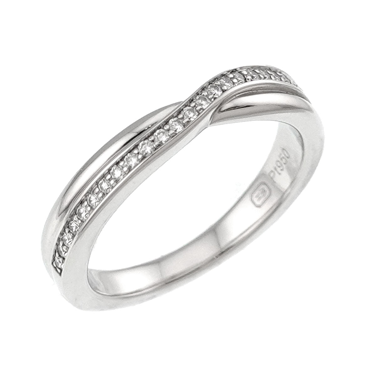 Diamond Ring Pt Platinum size4.75-5(US)