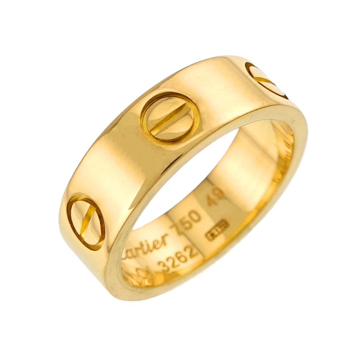 Love Ring 18K Yellow Gold 750 size49 4.5(US)