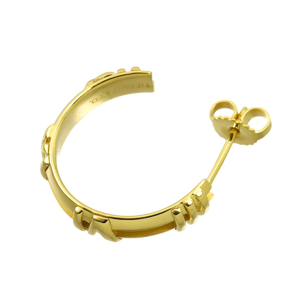 Atlas Earring Pierced 18K YG 750 One Piece only