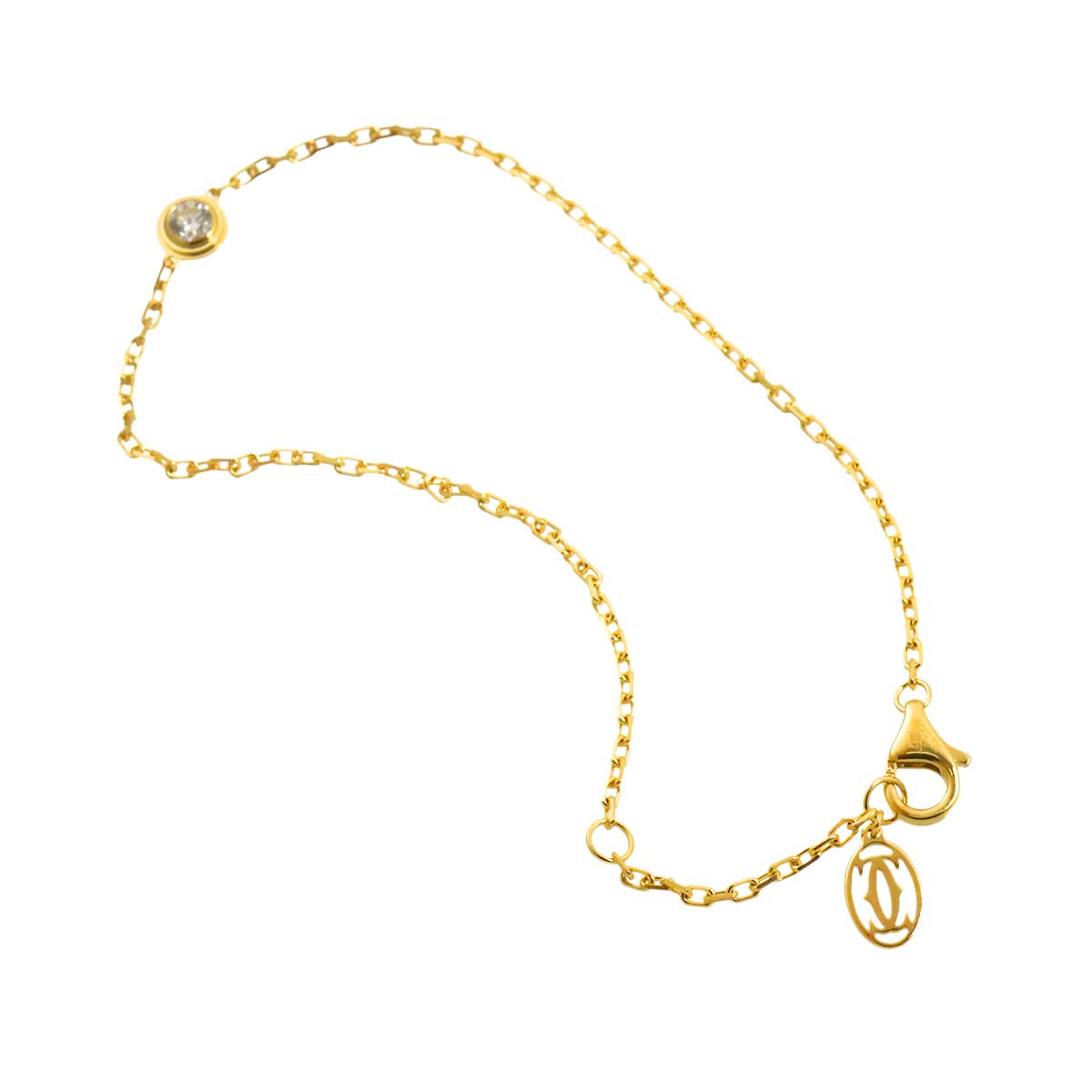 d Amour Diamond Bracelet MM 18K Yellow Gold 750