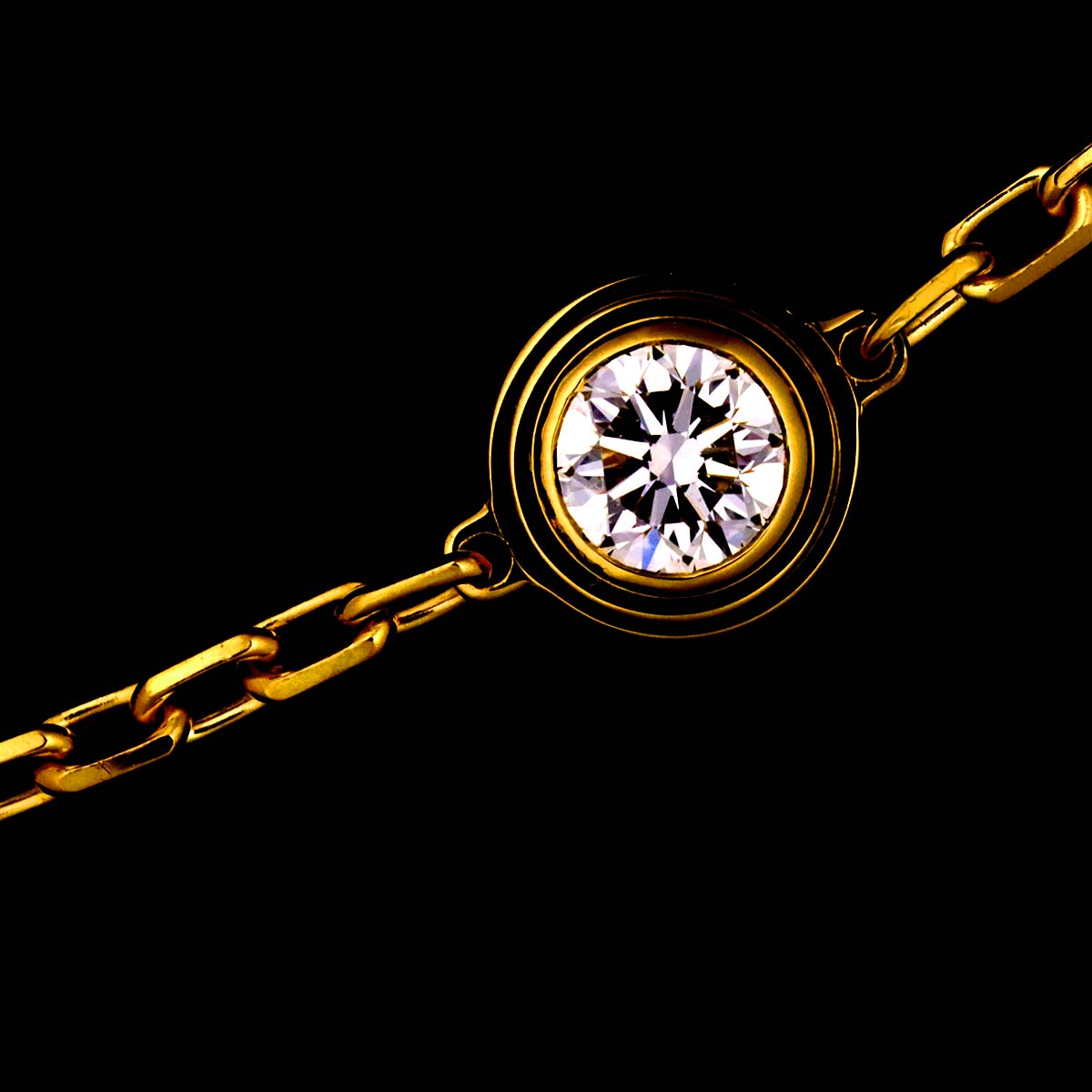 d Amour Diamond Bracelet MM 18K Yellow Gold 750