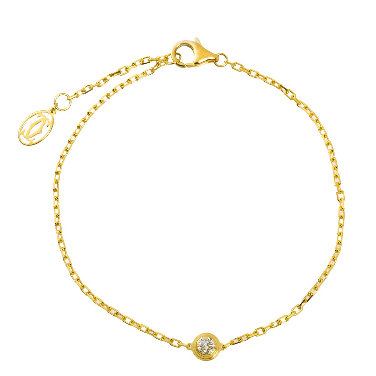 d Amour Diamond Bracelet MM 18K Yellow Gold 750