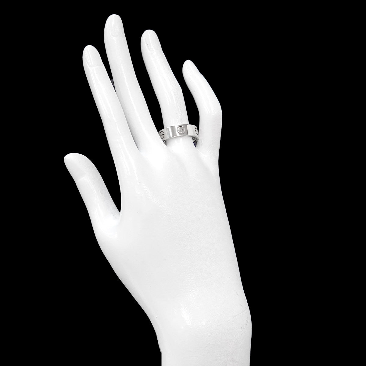 Love Ring 18K White Gold 750 size58 7.75-8(US)