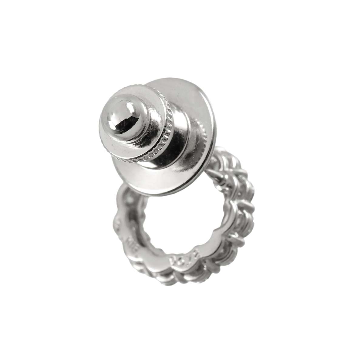 Diamond 0.72ct Brooch 18K White Gold 750