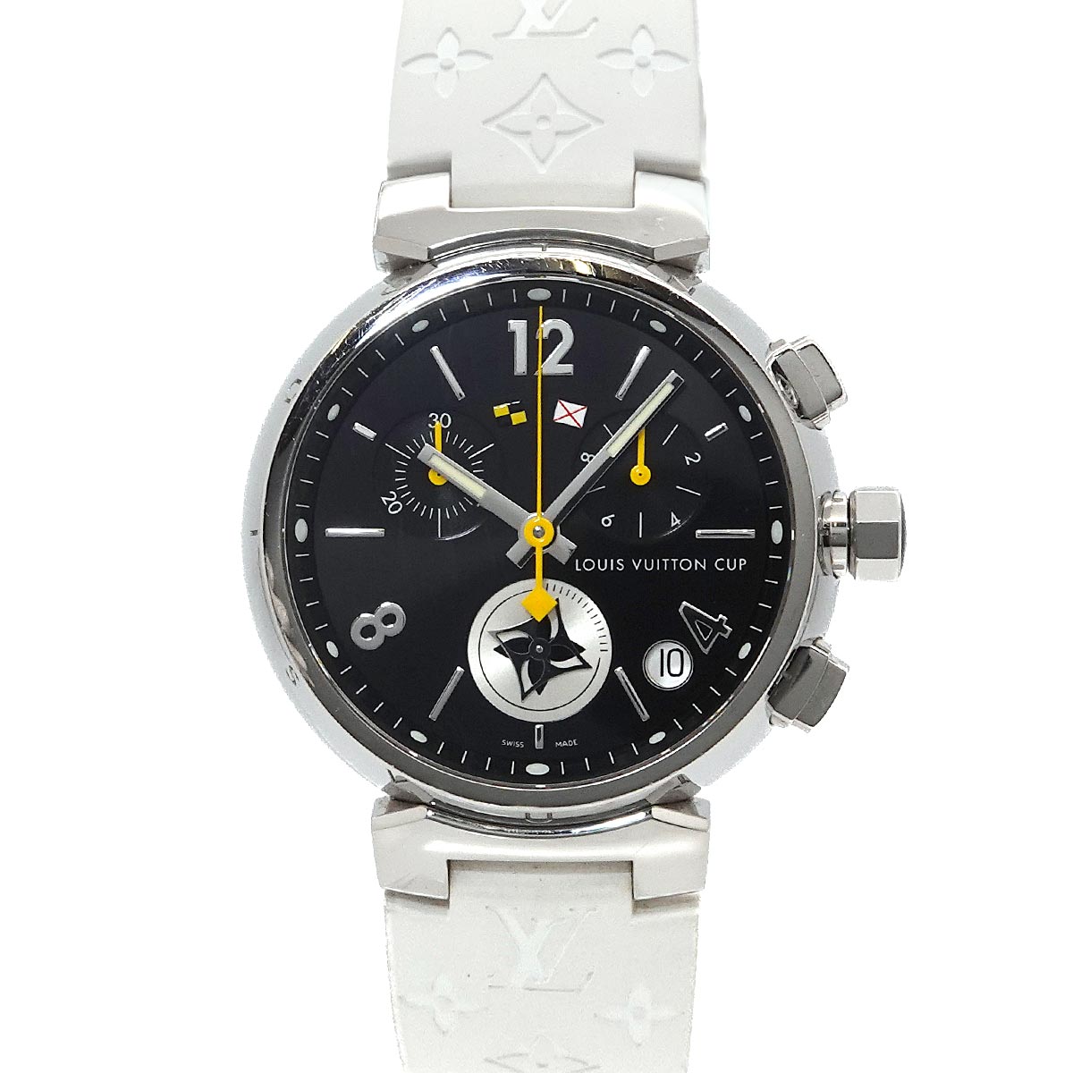 Tambour Lovely Cup Q11BG Chronograph Date Black Dial