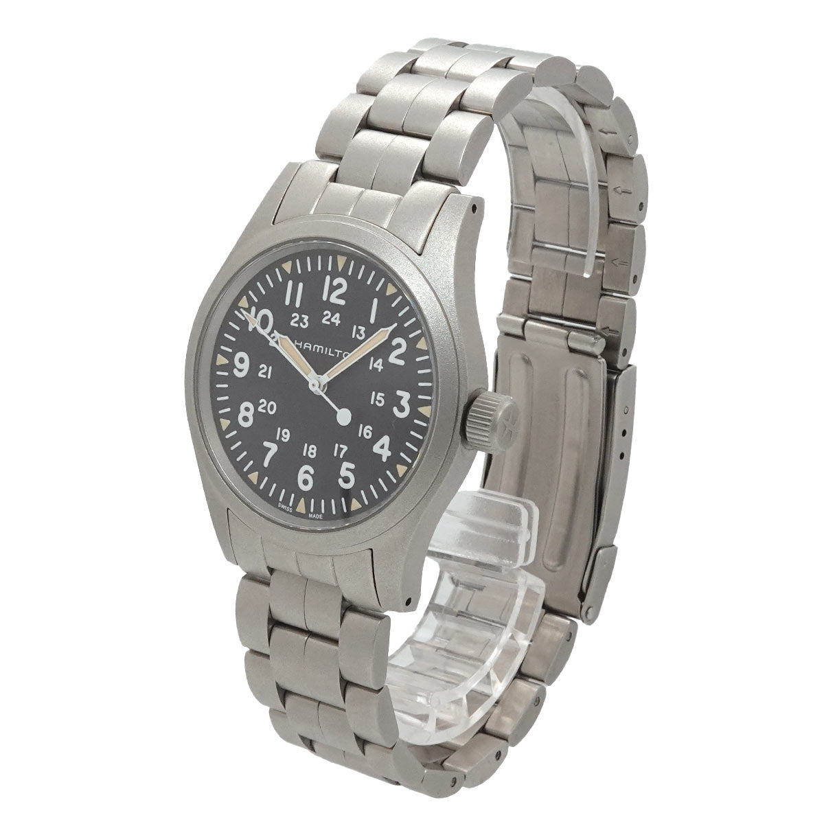 Khaki Field H694390 Hand Winding Black Dial Mens